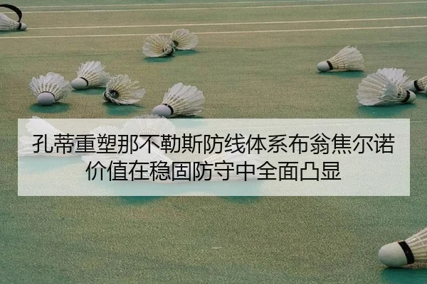 孔蒂重塑那不勒斯防线体系布翁焦尔诺价值在稳固防守中全面凸显